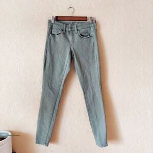 Universal Thread Mid Rise Skinny Jeans Green Sz 0 / 25
